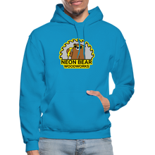 Load image into Gallery viewer, Neon Bear Woodworks Hoodie - turquoise