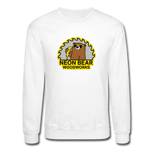 Load image into Gallery viewer, Neon Bear Woodworks Crewneck Sweatshirt - white