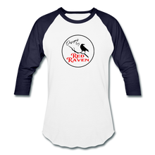 Load image into Gallery viewer, Red Raven Baseball T-Shirt - white/navy