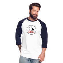 Load image into Gallery viewer, Red Raven Baseball T-Shirt - white/navy