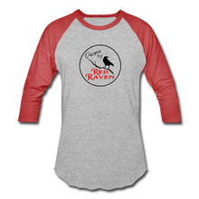 Load image into Gallery viewer, Red Raven Baseball T-Shirt - heather gray/red