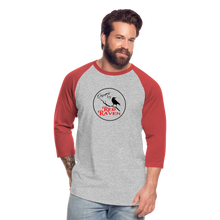 Load image into Gallery viewer, Red Raven Baseball T-Shirt - heather gray/red