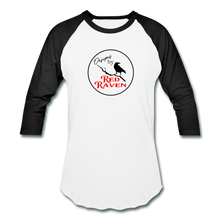 Load image into Gallery viewer, Red Raven Baseball T-Shirt - white/black