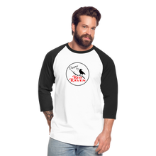 Load image into Gallery viewer, Red Raven Baseball T-Shirt - white/black