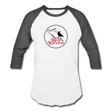 Load image into Gallery viewer, Red Raven Baseball T-Shirt - white/charcoal