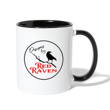 Load image into Gallery viewer, Red Raven Coffee Mug - white/black