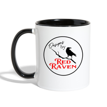 Load image into Gallery viewer, Red Raven Coffee Mug - white/black