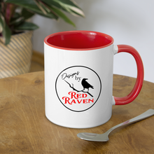 Load image into Gallery viewer, Red Raven Coffee Mug - white/red