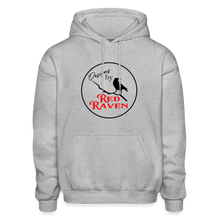 Load image into Gallery viewer, Red Raven Hoodie - heather gray