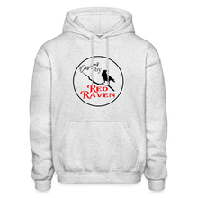 Load image into Gallery viewer, Red Raven Hoodie - light heather gray