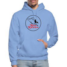 Load image into Gallery viewer, Red Raven Hoodie - carolina blue