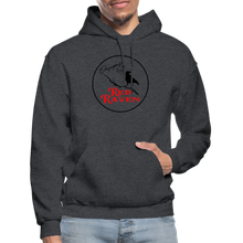 Load image into Gallery viewer, Red Raven Hoodie - charcoal grey