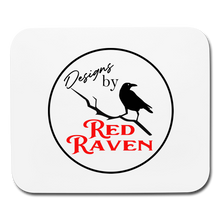 Load image into Gallery viewer, Red Raven Mouse pad Horizontal - white
