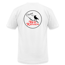 Load image into Gallery viewer, Red Raven Premium T-Shirt front and back logo - white