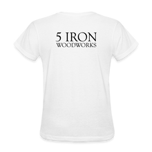 Load image into Gallery viewer, 5 Iron Woodworks Women's T-Shirt - white