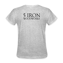 Load image into Gallery viewer, 5 Iron Woodworks Women's T-Shirt - heather gray