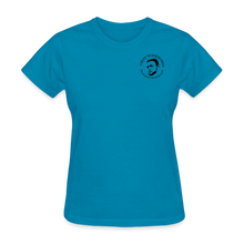 Load image into Gallery viewer, 5 Iron Woodworks Women's T-Shirt - turquoise