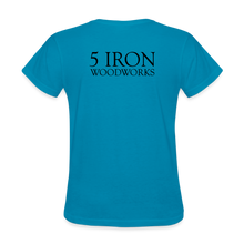 Load image into Gallery viewer, 5 Iron Woodworks Women's T-Shirt - turquoise