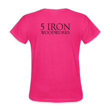 Load image into Gallery viewer, 5 Iron Woodworks Women's T-Shirt - fuchsia