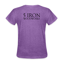 Load image into Gallery viewer, 5 Iron Woodworks Women's T-Shirt - purple heather