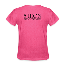 Load image into Gallery viewer, 5 Iron Woodworks Women's T-Shirt - heather pink
