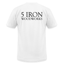 Load image into Gallery viewer, 5 Iron Woodworks Premium T-Shirt - white