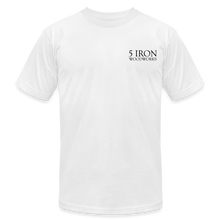 Load image into Gallery viewer, 5 Iron Woodworks Premium T-Shirt - white
