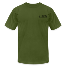 Load image into Gallery viewer, 5 Iron Woodworks Premium T-Shirt - olive