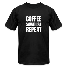 Load image into Gallery viewer, Coffe Sawdust Repeat Premium T-Shirt - black