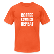 Load image into Gallery viewer, Coffe Sawdust Repeat Premium T-Shirt - orange