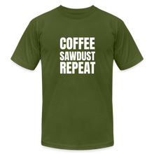 Load image into Gallery viewer, Coffe Sawdust Repeat Premium T-Shirt - olive