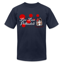 Load image into Gallery viewer, Polkadot Welder Live Love Polkadots T-shirt - navy