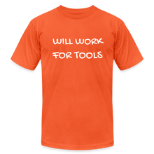 Load image into Gallery viewer, Will Work for Tools Premium T-Shirt - orange