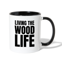 Load image into Gallery viewer, Wood Life Contrast Coffee Mug - white/black