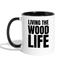 Load image into Gallery viewer, Wood Life Contrast Coffee Mug - white/black