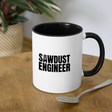 Load image into Gallery viewer, Sawdust Engineer Contrast Coffee Mug - white/black