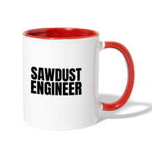 Load image into Gallery viewer, Sawdust Engineer Contrast Coffee Mug - white/red