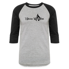 Load image into Gallery viewer, Broken Canvas 3/4 Sleeve T-Shirt - heather gray/black