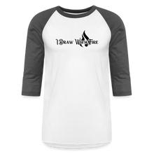 Load image into Gallery viewer, Broken Canvas 3/4 Sleeve T-Shirt - white/charcoal