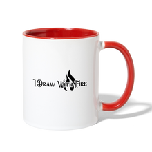 Load image into Gallery viewer, Broken Canvas Contrast Coffee Mug - white/red