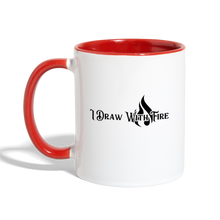 Load image into Gallery viewer, Broken Canvas Contrast Coffee Mug - white/red