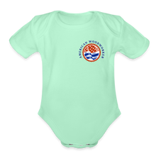Load image into Gallery viewer, Organic Short Sleeve Baby Bodysuit - light mint