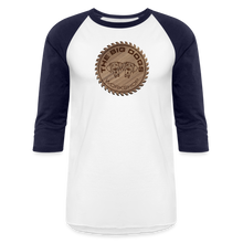 Load image into Gallery viewer, Big Dogs Workshop 3/4 Sleeve Raglan T-Shirt - white/navy