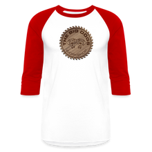 Load image into Gallery viewer, Big Dogs Workshop 3/4 Sleeve Raglan T-Shirt - white/red