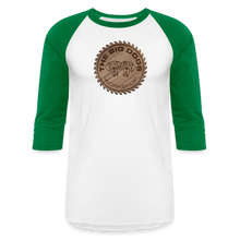 Load image into Gallery viewer, Big Dogs Workshop 3/4 Sleeve Raglan T-Shirt - white/kelly green