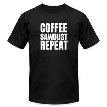 Load image into Gallery viewer, Coffee Sawdust Repeat Premium T-Shirt - black