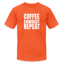Load image into Gallery viewer, Coffee Sawdust Repeat Premium T-Shirt - orange