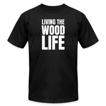 Load image into Gallery viewer, Living The Wood Life Premium T-Shirt by Bella + Canvas - black