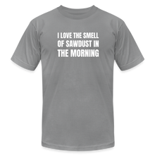 Load image into Gallery viewer, Smell of Sawdust Premium T-Shirt - slate