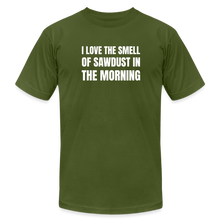 Load image into Gallery viewer, Smell of Sawdust Premium T-Shirt - olive